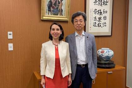 アラバジエヴァ駐日ブルガリア共和国大使の参議院日本ブルガリア友好議員連盟会長訪問